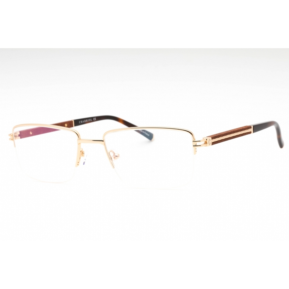 NWT Charriol PC75117-C01 56mm Shiny Gold Eyeglasses
